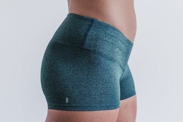 Nobull 2'' Plush Heather Women's Shorts Turquoise | Australia (IG4509)